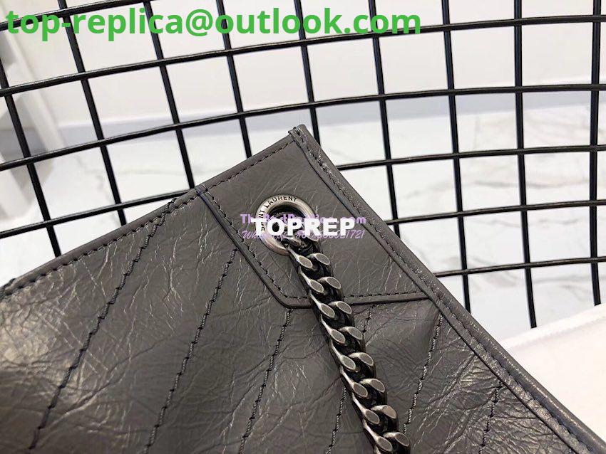 Replica Saint Laurent YSL Niki Medium Shopping Bag In Crinkled Vintage Leather 577999 Storm 9 Replica Saint Laurent YSL Niki Medium Shopping Bag In Crinkled Vintage Leather 577999 Storm 9