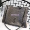 Replica Saint Laurent YSL Niki Medium Shopping Bag In Crinkled Vintage Leather 577999 Storm 15