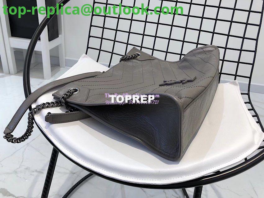 Replica Saint Laurent YSL Niki Medium Shopping Bag In Crinkled Vintage Leather 577999 Fog 5 Replica Saint Laurent YSL Niki Medium Shopping Bag In Crinkled Vintage Leather 577999 Fog 5