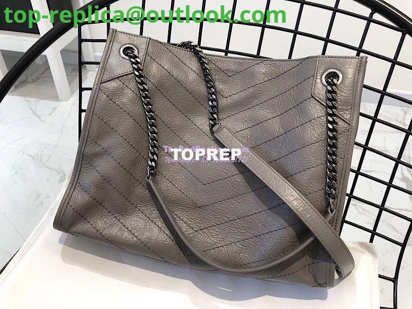 Replica Saint Laurent YSL Niki Medium Shopping Bag In Crinkled Vintage Leather 577999 Fog 11 Replica Saint Laurent YSL Niki Medium Shopping Bag In Crinkled Vintage Leather 577999 Fog 11