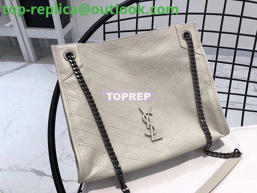 Replica Saint Laurent YSL Niki Medium Shopping Bag In Crinkled Vintage Leather 577999 Creme Replica Saint Laurent YSL Niki Medium Shopping Bag In Crinkled Vintage Leather 577999 Creme