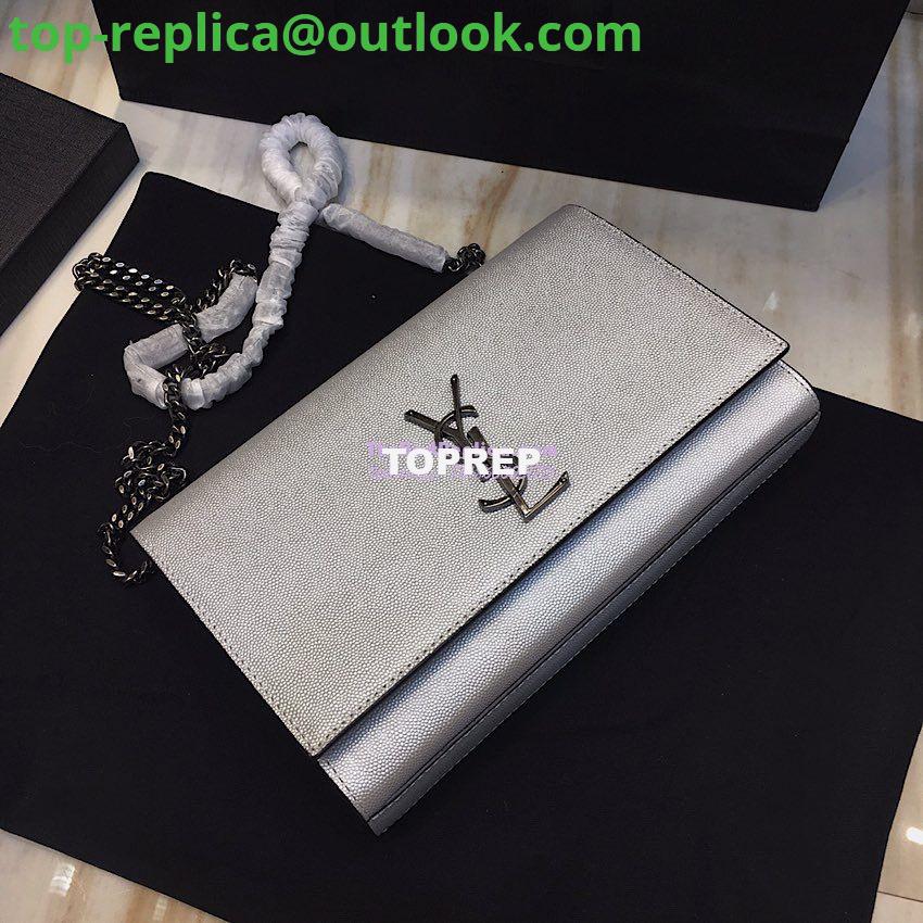 Replica YSL Saint Laurent Classic Medium Kate Silver Hardware In Grained De Poudre Textured Leather Pearly Silver 3 Replica YSL Saint Laurent Classic Medium Kate Silver Hardware In Grained De Poudre Textured Leather Pearly Silver 3