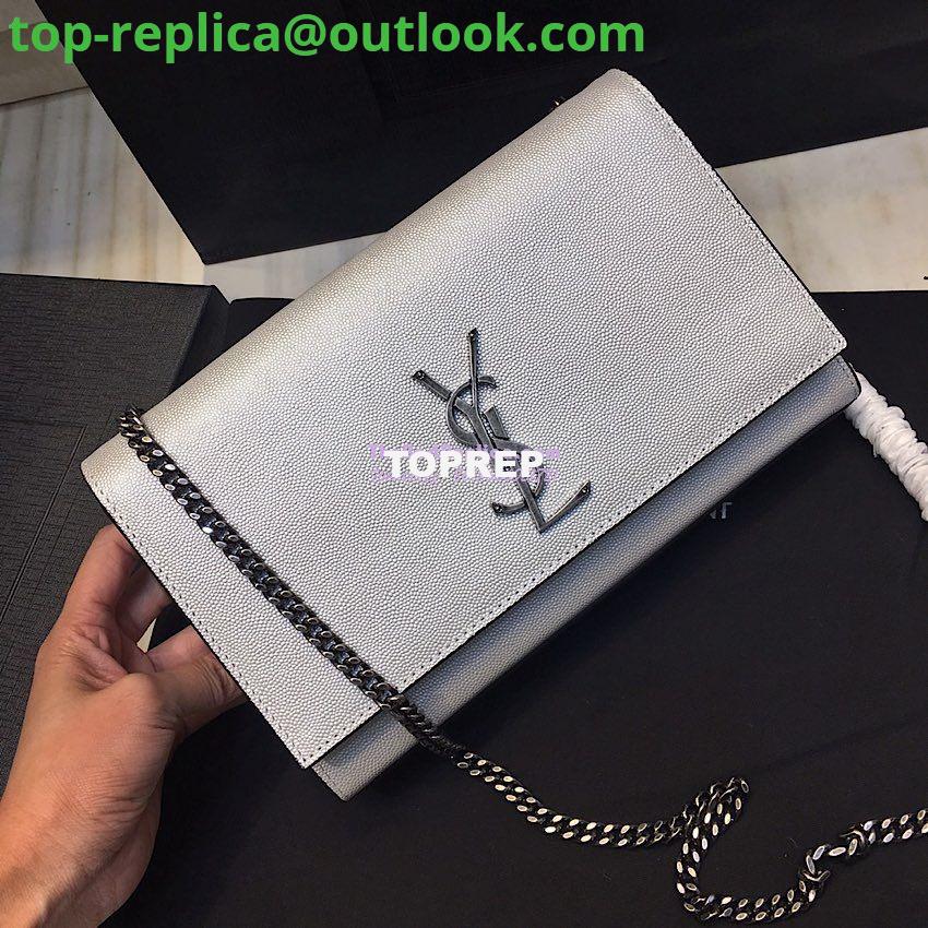 Replica YSL Saint Laurent Classic Medium Kate Silver Hardware In Grained De Poudre Textured Leather Pearly Silver 4 Replica YSL Saint Laurent Classic Medium Kate Silver Hardware In Grained De Poudre Textured Leather Pearly Silver 4