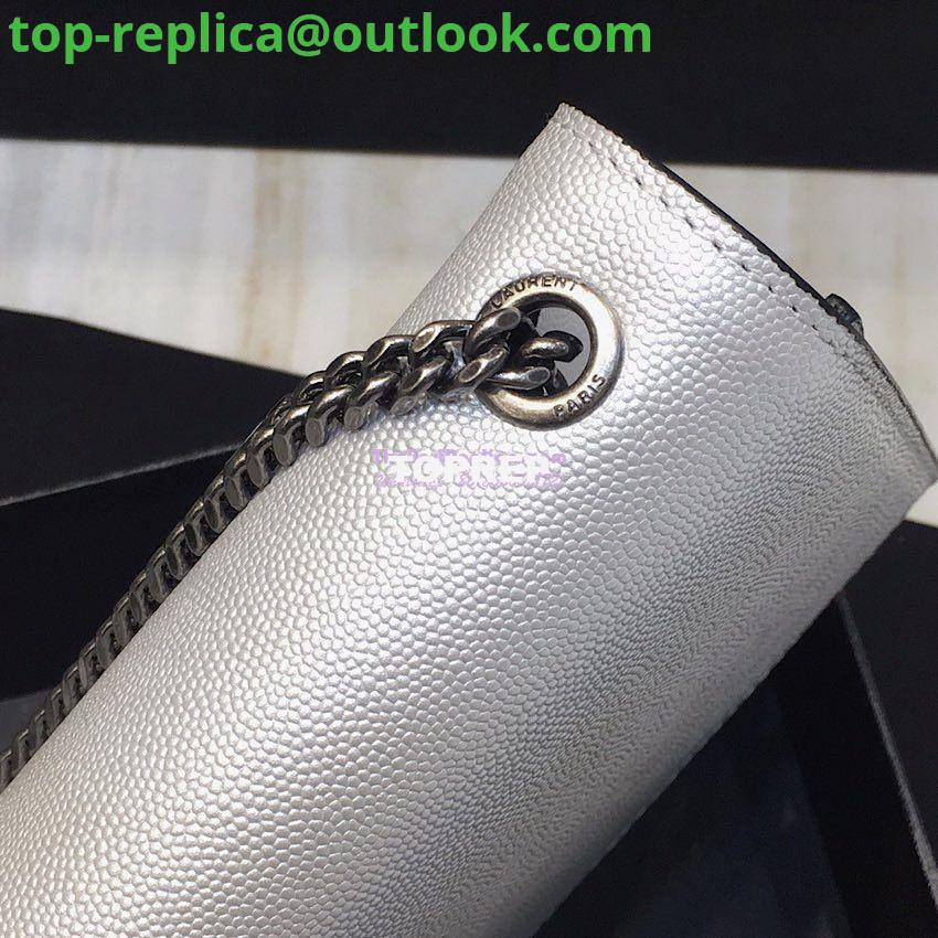 Replica YSL Saint Laurent Classic Medium Kate Silver Hardware In Grained De Poudre Textured Leather Pearly Silver 11 Replica YSL Saint Laurent Classic Medium Kate Silver Hardware In Grained De Poudre Textured Leather Pearly Silver 11