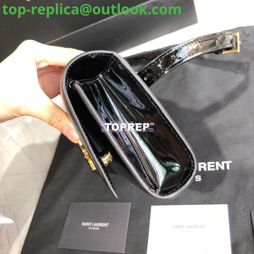 Replica Saint Laurent YSL Kate Belt Bag In Patent Leather 534395 Black 4 Replica Saint Laurent YSL Kate Belt Bag In Patent Leather 534395 Black 4