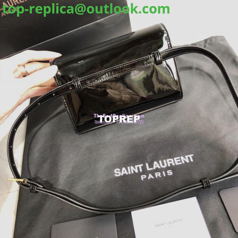 Replica Saint Laurent YSL Kate Belt Bag In Patent Leather 534395 Black 8 Replica Saint Laurent YSL Kate Belt Bag In Patent Leather 534395 Black 8