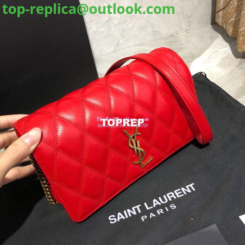 Replica Saint Laurent YSL Angie Chain Bag In Diamond-quilted Lambskin 568906 Red 2 Replica Saint Laurent YSL Angie Chain Bag In Diamond-quilted Lambskin 568906 Red 2