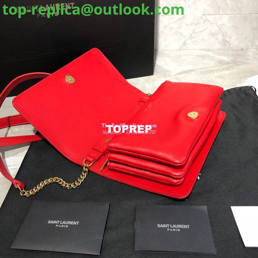 Replica Saint Laurent YSL Angie Chain Bag In Diamond-quilted Lambskin 568906 Red 6 Replica Saint Laurent YSL Angie Chain Bag In Diamond-quilted Lambskin 568906 Red 6