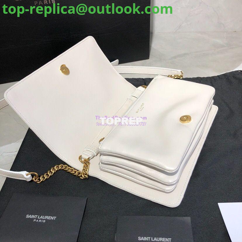 Replica Saint Laurent YSL Angie Chain Bag In Diamond-quilted Lambskin 568906 Blanc 5 Replica Saint Laurent YSL Angie Chain Bag In Diamond-quilted Lambskin 568906 Blanc 5