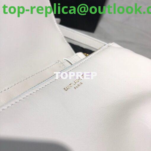 Replica Saint Laurent YSL Angie Chain Bag In Diamond-quilted Lambskin 568906 Blanc 6