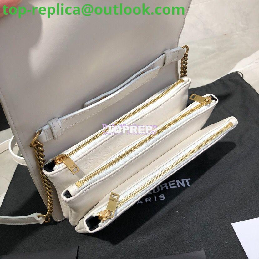 Replica Saint Laurent YSL Angie Chain Bag In Diamond-quilted Lambskin 568906 Blanc 7 Replica Saint Laurent YSL Angie Chain Bag In Diamond-quilted Lambskin 568906 Blanc 7