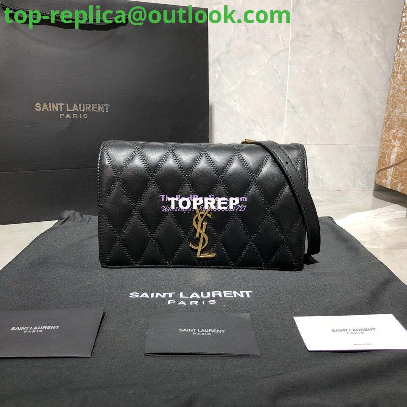 Replica Saint Laurent YSL Angie Chain Bag In Diamond-quilted Lambskin 568906 Black Replica Saint Laurent YSL Angie Chain Bag In Diamond-quilted Lambskin 568906 Black