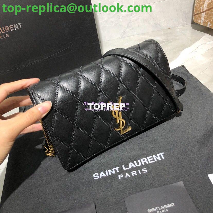 Replica Saint Laurent YSL Angie Chain Bag In Diamond-quilted Lambskin 568906 Black 2 Replica Saint Laurent YSL Angie Chain Bag In Diamond-quilted Lambskin 568906 Black 2