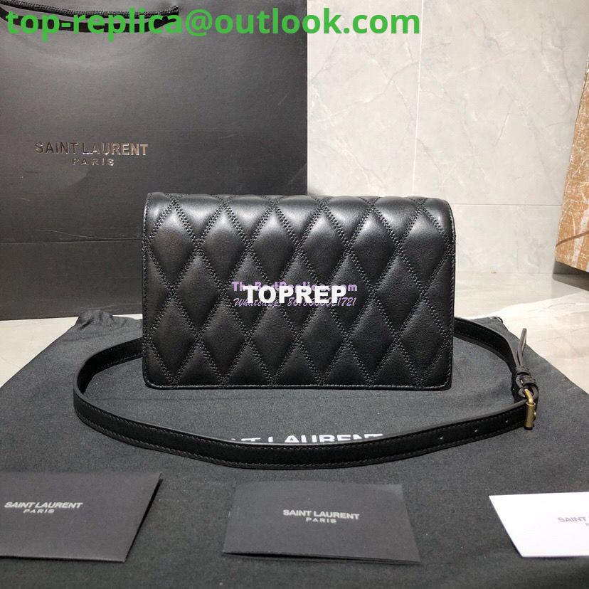 Replica Saint Laurent YSL Angie Chain Bag In Diamond-quilted Lambskin 568906 Black 5 Replica Saint Laurent YSL Angie Chain Bag In Diamond-quilted Lambskin 568906 Black 5