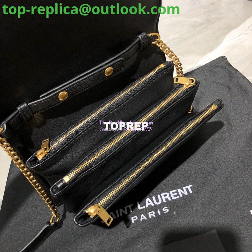Replica Saint Laurent YSL Angie Chain Bag In Diamond-quilted Lambskin 568906 Black 8 Replica Saint Laurent YSL Angie Chain Bag In Diamond-quilted Lambskin 568906 Black 8