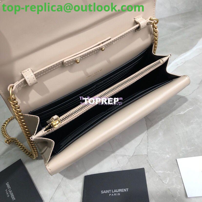 Replica Saint Laurent YSL Sulpice Chain Wallet In Smooth Leather 554763 Beige 8 Replica Saint Laurent YSL Sulpice Chain Wallet In Smooth Leather 554763 Beige 8