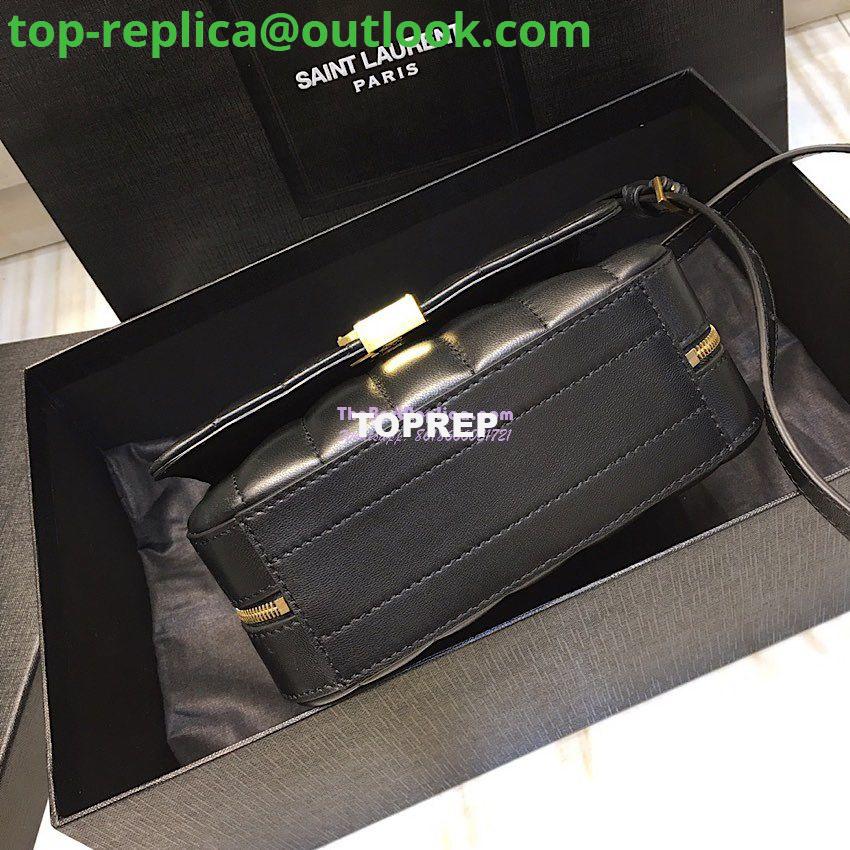 Replica Saint Laurent YSL Vicky Camera Bag In Quilted Lambskin 555052 Black 7 Replica Saint Laurent YSL Vicky Camera Bag In Quilted Lambskin 555052 Black 7