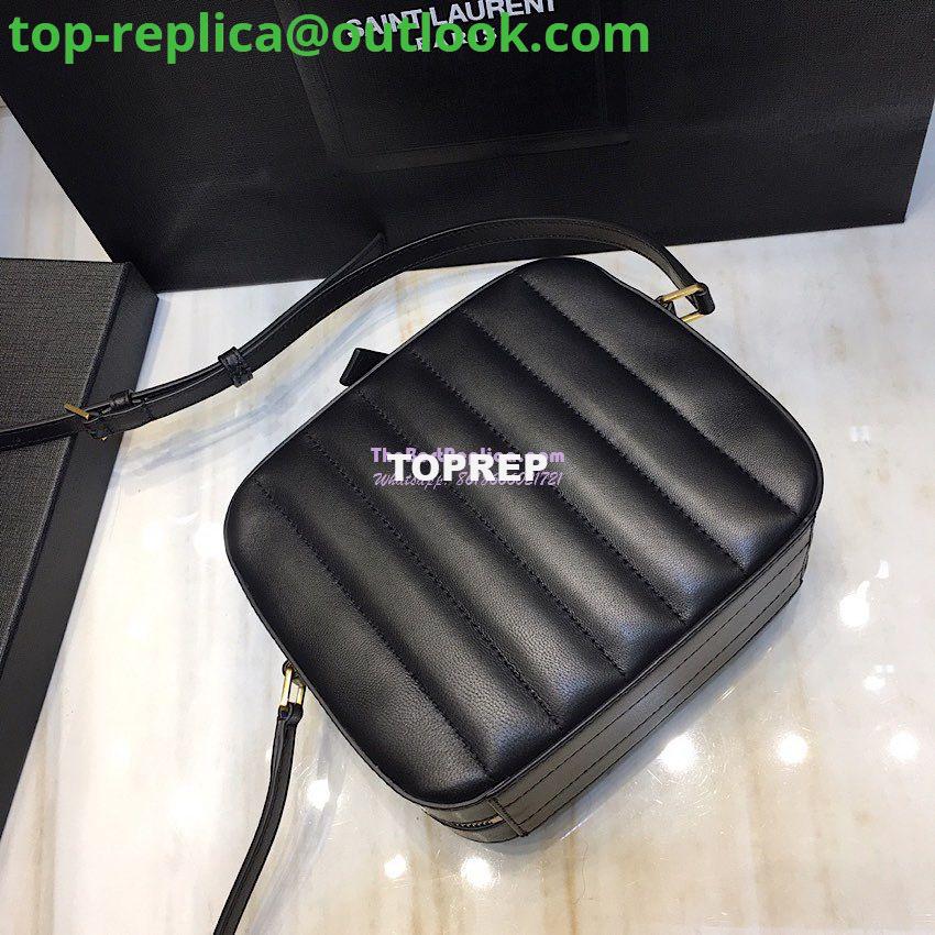 Replica Saint Laurent YSL Vicky Camera Bag In Quilted Lambskin 555052 Black 8 Replica Saint Laurent YSL Vicky Camera Bag In Quilted Lambskin 555052 Black 8