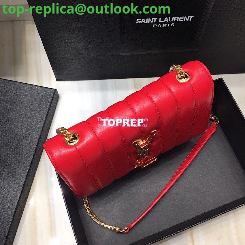 Replica Saint Laurent YSL Vicky Chain Wallet In Quilted Lambskin 554125 Red 3 Replica Saint Laurent YSL Vicky Chain Wallet In Quilted Lambskin 554125 Red 3