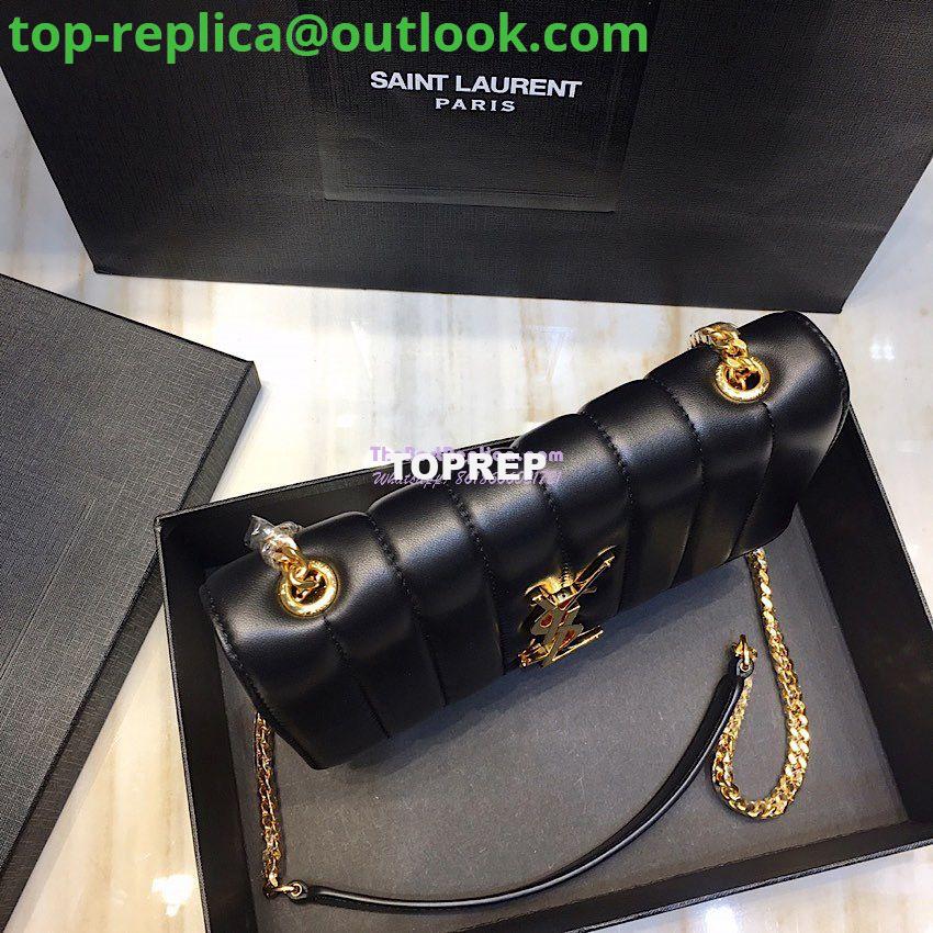 Replica Saint Laurent YSL Vicky Chain Wallet In Quilted Lambskin 554125 Black 4 Replica Saint Laurent YSL Vicky Chain Wallet In Quilted Lambskin 554125 Black 4