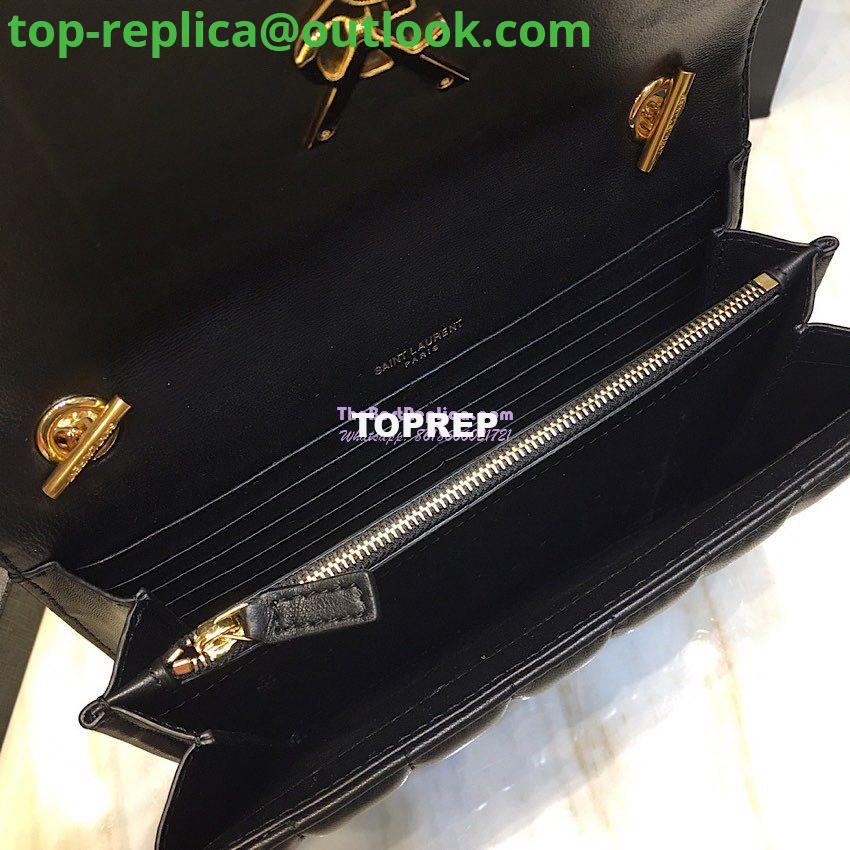 Replica Saint Laurent YSL Vicky Chain Wallet In Quilted Lambskin 554125 Black 9 Replica Saint Laurent YSL Vicky Chain Wallet In Quilted Lambskin 554125 Black 9