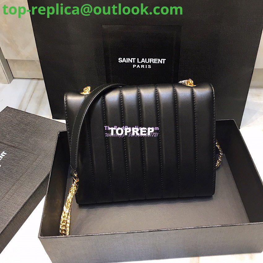 Replica Saint Laurent YSL Vicky Chain Wallet In Quilted Lambskin 554125 Black 10 Replica Saint Laurent YSL Vicky Chain Wallet In Quilted Lambskin 554125 Black 10