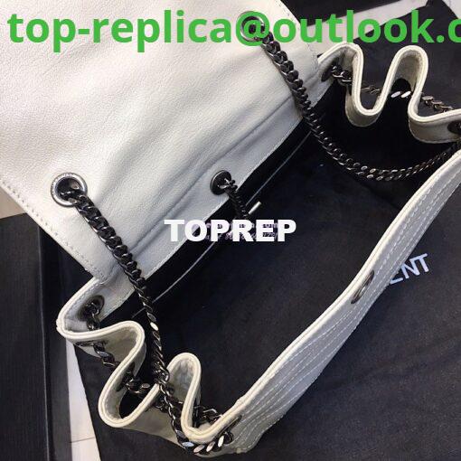 Replica Saint Laurent YSL Small Nolita Bag In Vintage Leather White 5