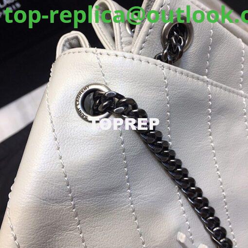 Replica Saint Laurent YSL Small Nolita Bag In Vintage Leather White 6