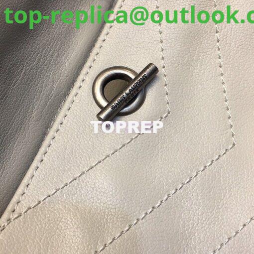 Replica Saint Laurent YSL Small Nolita Bag In Vintage Leather White 7