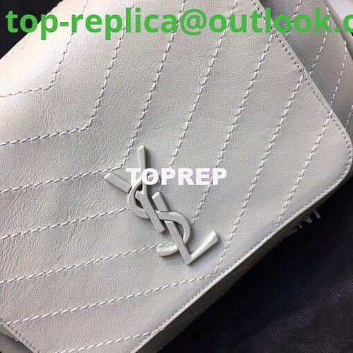 Replica Saint Laurent YSL Medium Nolita Bag In Vintage Leather White 3