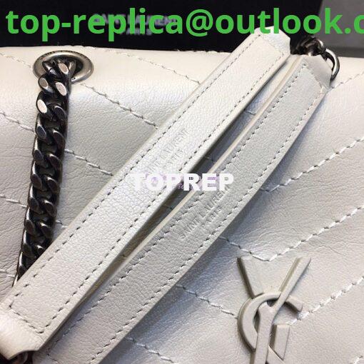 Replica Saint Laurent YSL Medium Nolita Bag In Vintage Leather White 4