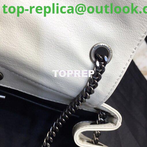 Replica Saint Laurent YSL Small Nolita Bag In Vintage Leather White 10