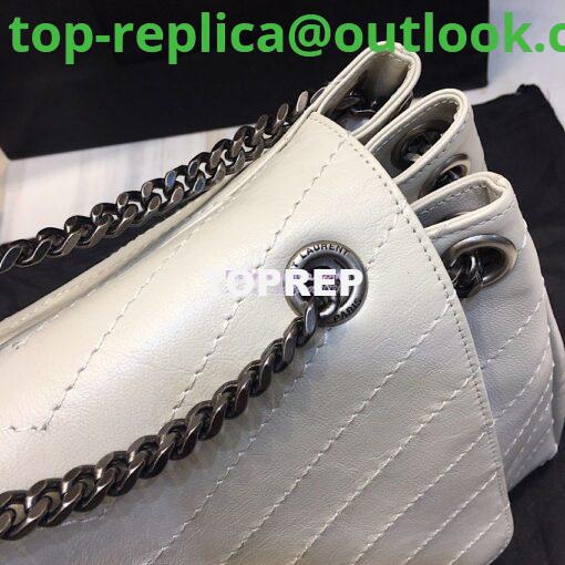 Replica Saint Laurent YSL Medium Nolita Bag In Vintage Leather White 5