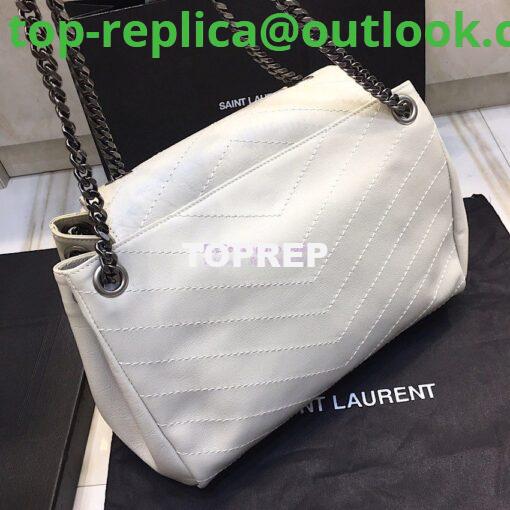 Replica Saint Laurent YSL Medium Nolita Bag In Vintage Leather White 6