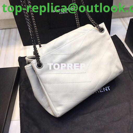 Replica Saint Laurent YSL Small Nolita Bag In Vintage Leather White 11