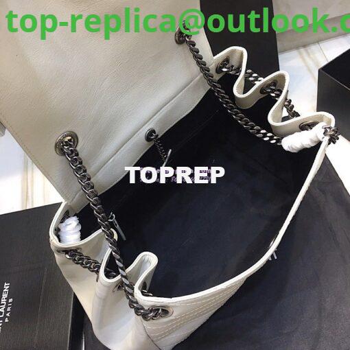 Replica Saint Laurent YSL Medium Nolita Bag In Vintage Leather White 7