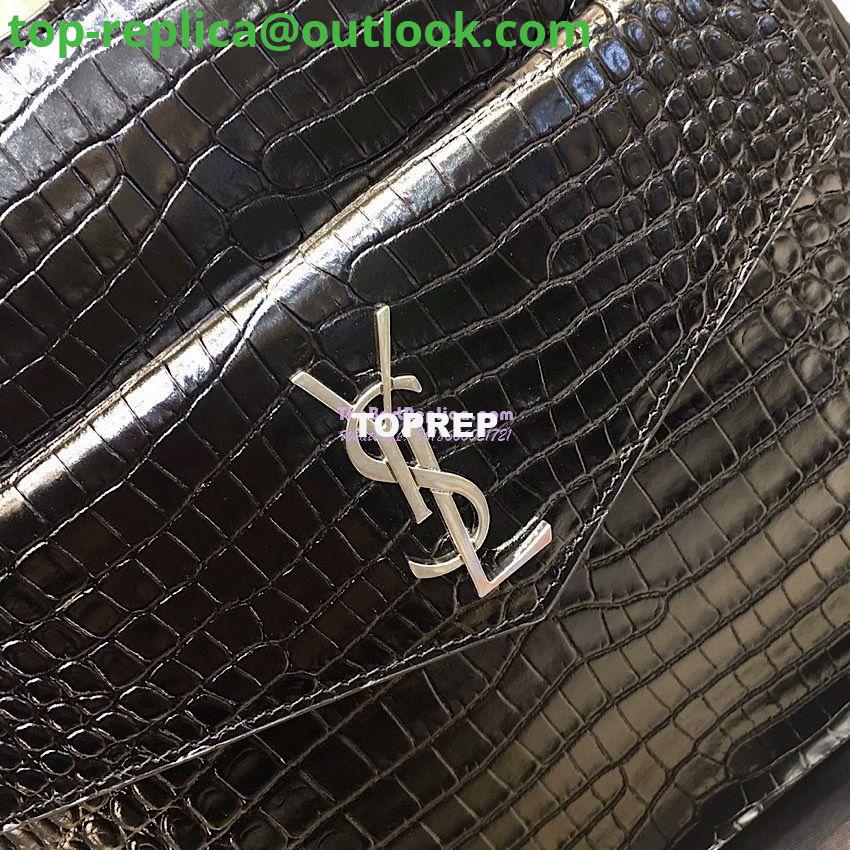 Replica Saint Laurent YSL Uptown Small Tote In Uptown Small Tote In Shiny Crocodile-embossed Leather 561203 Black 3 Replica Saint Laurent YSL Uptown Small Tote In Uptown Small Tote In Shiny Crocodile-embossed Leather 561203 Black 3