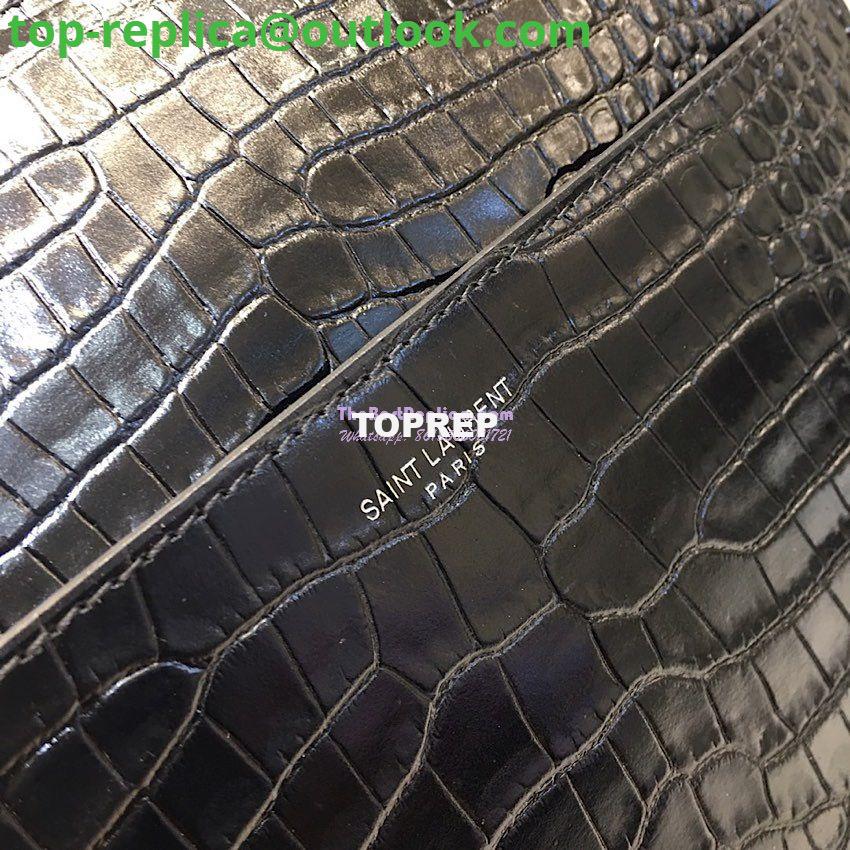 Replica Saint Laurent YSL Uptown Small Tote In Uptown Small Tote In Shiny Crocodile-embossed Leather 561203 Black 7 Replica Saint Laurent YSL Uptown Small Tote In Uptown Small Tote In Shiny Crocodile-embossed Leather 561203 Black 7