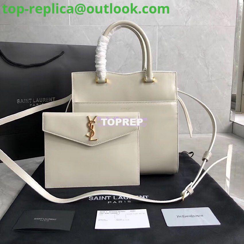 Replica Saint Laurent YSL Uptown Small Tote In Shiny Smooth Leather 561203 Blanc 3 Replica Saint Laurent YSL Uptown Small Tote In Shiny Smooth Leather 561203 Blanc 3