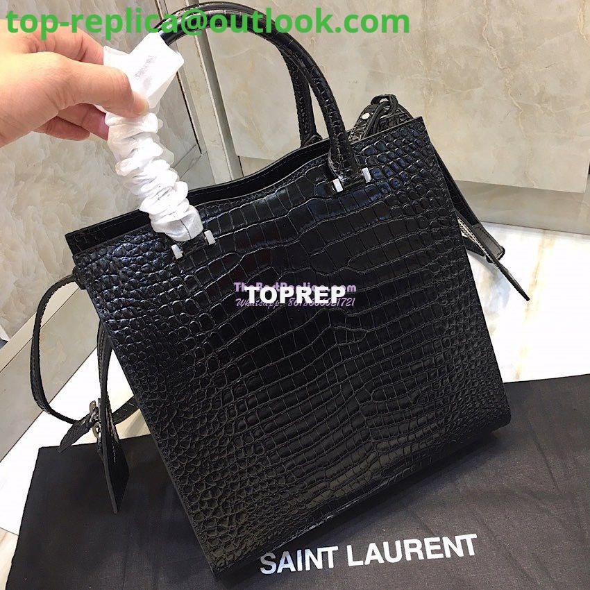 Replica Saint Laurent YSL Uptown Small Tote In Uptown Small Tote In Shiny Crocodile-embossed Leather 561203 Black 12 Replica Saint Laurent YSL Uptown Small Tote In Uptown Small Tote In Shiny Crocodile-embossed Leather 561203 Black 12