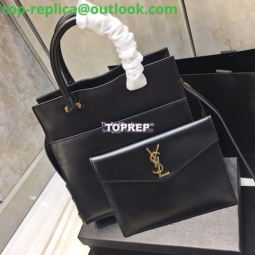 Replica Saint Laurent YSL Uptown Small Tote In Shiny Smooth Leather 561203 Black Replica Saint Laurent YSL Uptown Small Tote In Shiny Smooth Leather 561203 Black