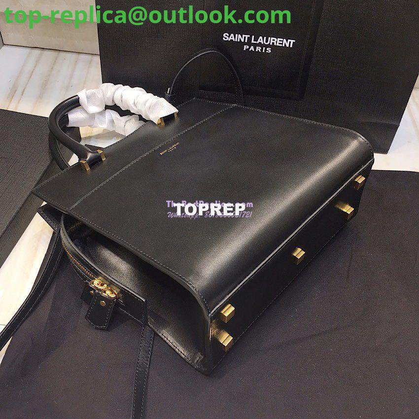 Replica Saint Laurent YSL Uptown Small Tote In Shiny Smooth Leather 561203 Black 3 Replica Saint Laurent YSL Uptown Small Tote In Shiny Smooth Leather 561203 Black 3