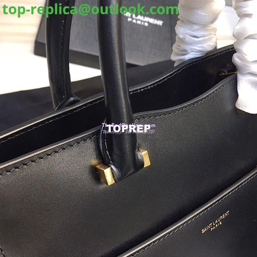 Replica Saint Laurent YSL Uptown Small Tote In Shiny Smooth Leather 561203 Black 6 Replica Saint Laurent YSL Uptown Small Tote In Shiny Smooth Leather 561203 Black 6