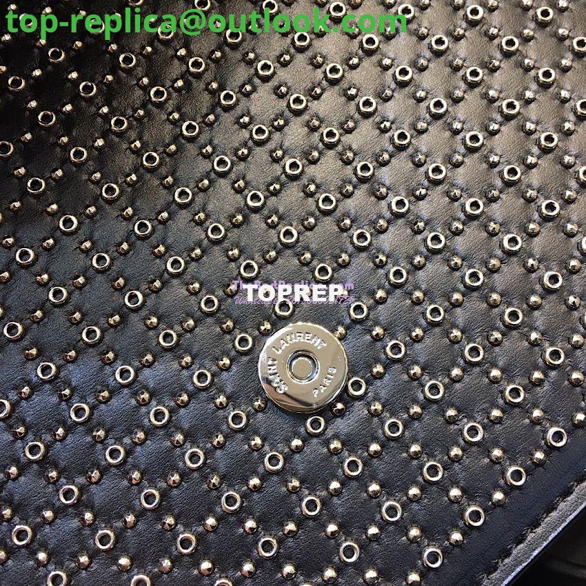 Replica Saint Laurent YSL Le Sept Stud Chain Bag in black leather 9 Replica Saint Laurent YSL Le Sept Stud Chain Bag in black leather 9