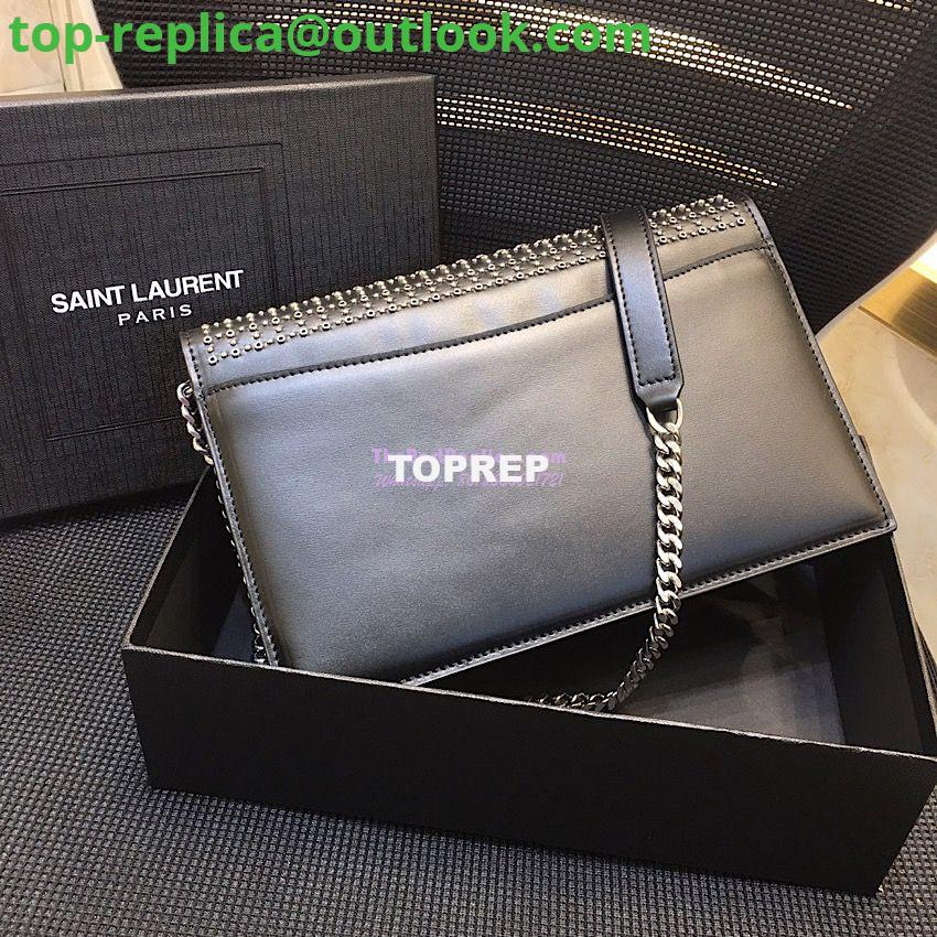 Replica Saint Laurent YSL Le Sept Stud Chain Bag in black leather 10 Replica Saint Laurent YSL Le Sept Stud Chain Bag in black leather 10