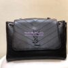 Replica Saint Laurent YSL LouLou Leather Top Handle Bag Grey 10