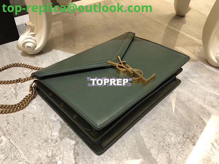 Replica YSL Saint Laurent Cassandra Monogram Clasp Bag In Smooth Leather Dark Green 3 Replica YSL Saint Laurent Cassandra Monogram Clasp Bag In Smooth Leather Dark Green 3