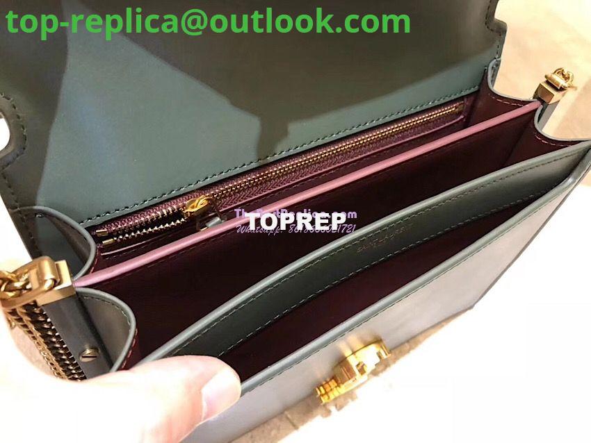 Replica YSL Saint Laurent Cassandra Monogram Clasp Bag In Smooth Leather Dark Green 9 Replica YSL Saint Laurent Cassandra Monogram Clasp Bag In Smooth Leather Dark Green 9