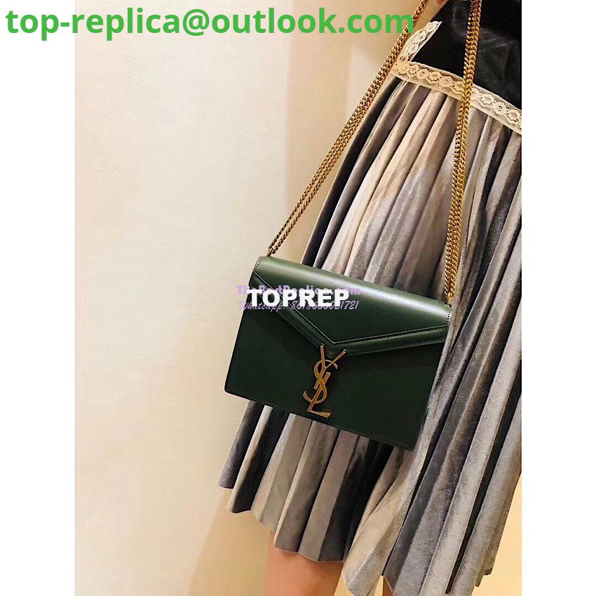 Replica YSL Saint Laurent Cassandra Monogram Clasp Bag In Smooth Leather Dark Green 10 Replica YSL Saint Laurent Cassandra Monogram Clasp Bag In Smooth Leather Dark Green 10