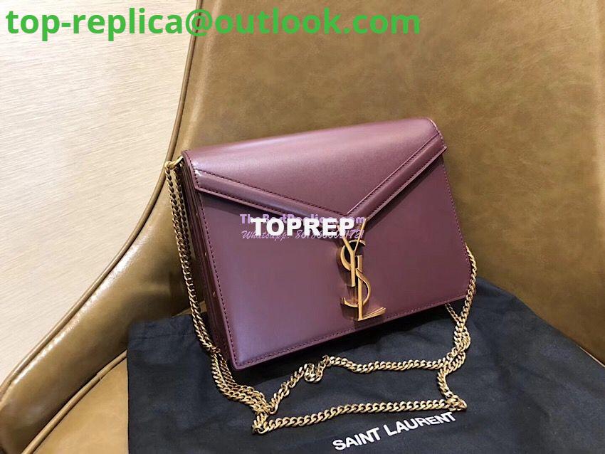 Replica YSL Saint Laurent Cassandra Monogram Clasp Bag In Smooth Leather Dark Red 2 Replica YSL Saint Laurent Cassandra Monogram Clasp Bag In Smooth Leather Dark Red 2